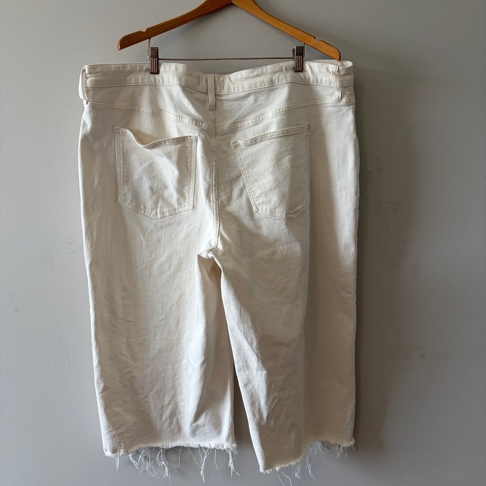 Madwell The Perfect Vintage Wide-Leg Crop Jean Off-White 20W P Raw Hem High Rise - Picture 3 of 6